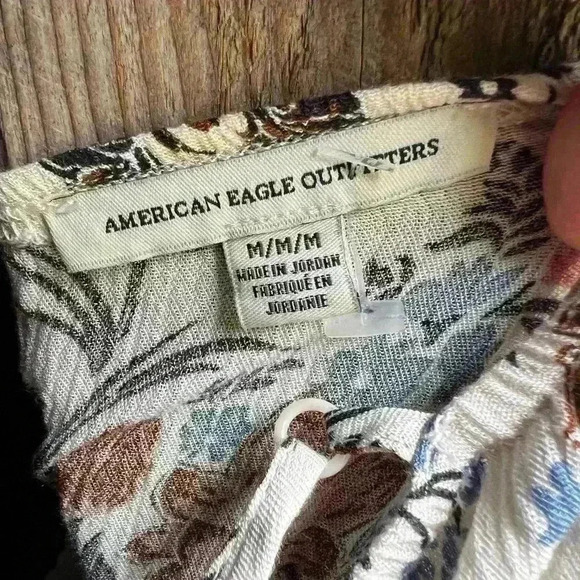 American Eagle Outfitters Women's Sz M Floral Maxi Sun Dress Adjustable Straps - Picture 5 of 5